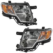 Headlight Set For 2007-2010 Ford Edge Left and Right With Bulb CAPA 2Pc picture