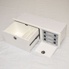 Blue Wave Boat Leaning Post Tackle Center White 2430-0027 picture
