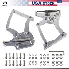 Billet Hood Hinge Kit Left and Right Side For Ford Mustang 64-66 Fairlane 63-65 picture