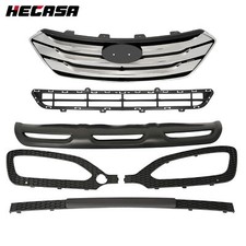 For 2013-2016 Hyundai Santa Fe Sport Upper Lower Grille Fog Light Bezels Set picture