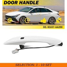 1-10x Fit HYUNDAI Elantra 2021-2023 Outside Door Handle Front Driver Side White picture