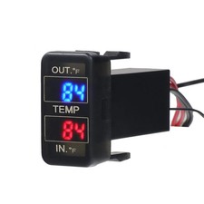 Car Internal and External Temperature Fahrenheit (Type B), Black picture
