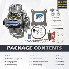 4 Barrel For 650 CFM Brawler Double-Pumper Carburetor Electric Choke BR-672 US picture