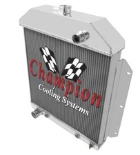 2 Row Aluminum Champion Radiator for 1949 50 51 52 1953 Ford Cars Ford V8 Engine picture