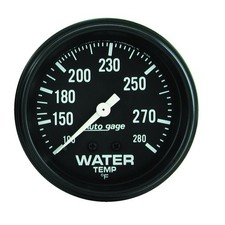 AutoMeter 2313 Autogage Water Temp Mech Gauge 100-280 F/6' 2-5/8