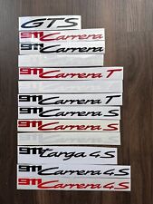 992 911 Carrera 4 S T door decals vinyl - 2 pcs (1 set) - Black / Red / White picture