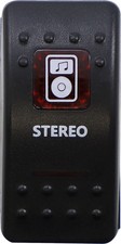 Moose Offroad Rocker Switch - Stereo - Red STR-PWR-R picture