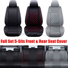 For Toyota Tacoma Crew Cab 4-Door 2007-2023 Car Seat Covers PU Leather Full Set picture