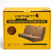 Carhartt Universal Nylon Duck Full Size Bench Seat Cover RS1435 - Tan/Brown NEW picture