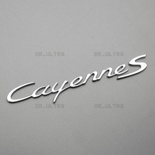 Chrome Look For Cayenne S Letters Rear Badge Emblem Deck lid 958-559-675-01 picture