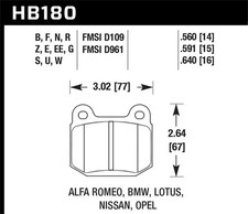 Hawk Performance HB180F.640 HPS Disc Brake Pad picture