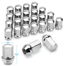 24x Chrome Chevy OEM Factory Lug Nuts M14x1.5 Silverado Tahoe Suburban Colorado picture