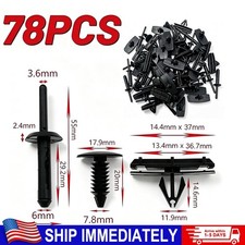 78X Full Fender Flare Hardware Clip Mounting Kit For 2014 Jeep Wrangler JK NEW picture