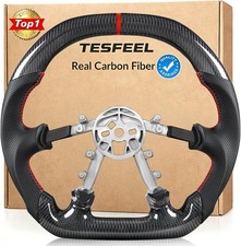 Real Carbon Fiber Steering Wheel For Chevy Corvette C5 1997-2004 Flat Bottom picture