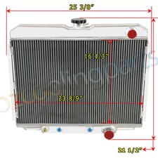 3 ROW ALUMINUM RADIATOR For FORD MUSTANG MERCURY COUGAR 5.8L 5.0L 1967-1970 picture