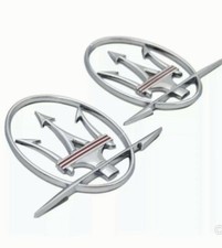 For Maserati Quattroporte GranTurismo Ghibli Levante RH&LH Side Emblem Badge R picture