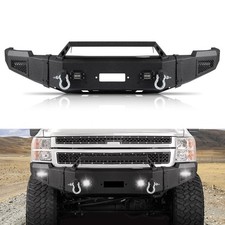 Front Bumper Fits 2011-2014 Chevy Silverado 2500 / 3500 W/Lights & D-Rings picture