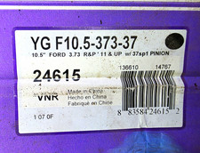 Yukon Gear 24615 Ring And Pinion YG F10.5 373-37 picture