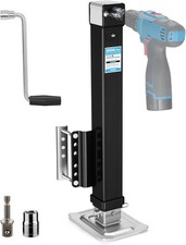 Kohree 8000 lbs Trailer Jack Heavy Duty, 20-24V Electric Drill–Operated Black  picture