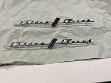 1949 Pontiac Silver Streak 8 Hood Side Script Emblem picture