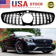 Gloss Black Panamericana GT-R Front Grille For Benz C217 W217 S63 S65 2014-2017 picture