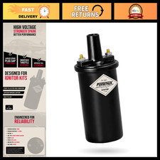 High-Performance 40,000 Volt Ignition Coil - Flame-Thrower, Black, Universal Fit picture