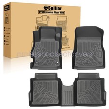 TPE Front & Rear Floor Mats Liners 3Pcs For 2020-2025 Nissan Versa All Weather picture
