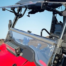 Front Scratch Resistant Flip Windshield Clear For 2014-2026 Honda Pioneer 700 4 picture