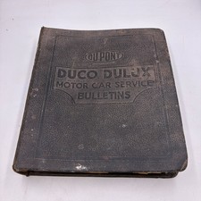 c1950s Vintage DuPont DUCO DULUX Automotive Paint Color Chip Service Bulletin picture