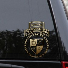 US Army 75th Ranger Regiment Scroll Tab Vinyl Decal Sticker picture