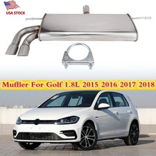 Rear Muffler Assembly Stainless Steel For Golf 1.8L 2015-2017 2018 Easy Replace picture