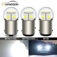 2x BA15S BAY15D BA15D LED Vehicle Tail Reverse Brake Light Bulb 6V 12V 24V White picture