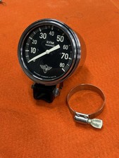 RARE Vintage 1950's Stewart Warner Wing 8000 RPM Tachometer SCTA flathead hotrod picture