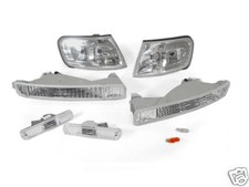6PCS Clear Corner + Bumper Signal + Side Marker Light For 1996-1997 Honda Accord picture