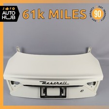 08-19 Maserati GranTurismo M145 Coupe Trunk Lid Panel Assembly White OEM 61k picture