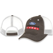 CHECKERED FLAG SPORTS FORD POWER STROKE DIESEL GRAY COTTON EMBROIDERED HAT picture