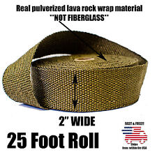 THERMAL ZERO LAVA EXHAUST WRAP HEADER PIPE HEAT INSULATION TAPE ROLL 2