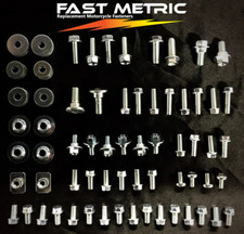 96pc PLASTICS BODY BOLT KIT KAWASAKI KXF250 KXF450 FENDERS SEAT SUBFRAME SLIDER picture