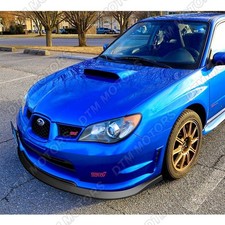 For 2006-2007 Subaru Impreza WRX STi S204 Unpainted BLK Front Bumper Lip Spoiler picture