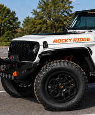 Vinyl Hood Decal Graphics - Fits / Compatible w Jeep Rocky Ridge - 2 picture
