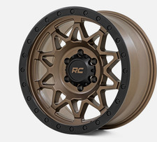 S&D Rough Country 78 Series Wheel 18x9 (6x135) Satin Bronze/Black SET OF 5 picture