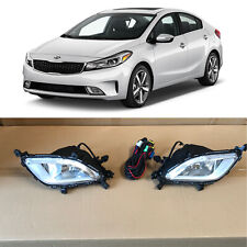 Fog Lights Lamps 2pcs Pair + Wiring Driver Passenger for 2017 2018 Kia Forte picture
