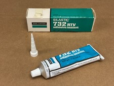 2ea 5oz Dow Corning Silastic 732 RTV General Purpose Silicone Adhesive / Sealant picture