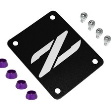 ZSPEC Black PTU Holes Cover Plate for Z32 300zx, Billet Black Plate - Gloss picture