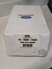 Ford Racing Oval Air Cleaner M-9600-R302 Chrome Housing & Air Filter picture