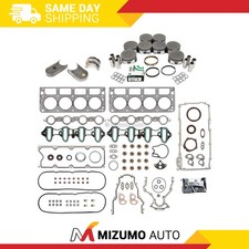 Full Gasket Set Pistons Bearings Fit 00-04 Chevrolet GMC Buick Cadillac 4.8L picture