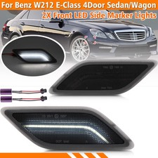 2x White LED Side Marker Light For 2010-2013 Mercedes W212 E350 E550 Sedan Wagon picture
