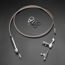 700R4 STAINLESS BRAIDED KICKDOWN CABLE SBC BBC TRANSMISSION DETENT HOT ROD #6051 picture