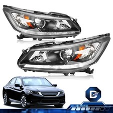 Driveforge For 2013-2015 Honda Accord w/LED DRL Halogen Headlights Assembly picture