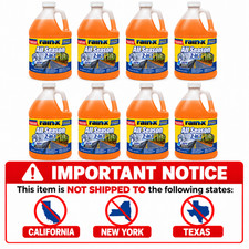8 Pack Rain-X 5061320 All Season 2-in-1 Bug Windshield Washer Fluid 1 Gallon New picture